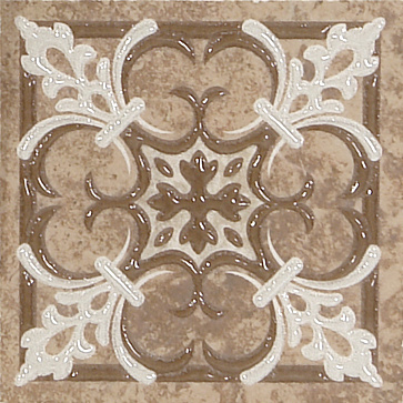 Вставка SOUL Dark Brown Border PG 01 10,7x10,7 (Gracia Ceramica)